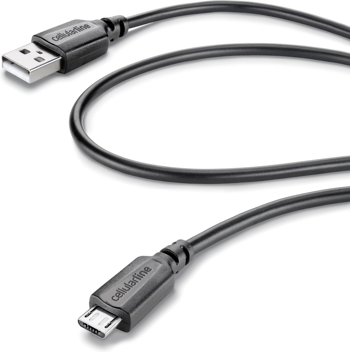 Cellular Line Data kabel, micro-usb, zwart