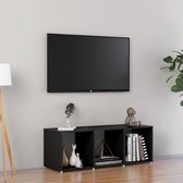 Decoways - Tv-meubel 107x35x37 cm spaanplaat zwart