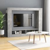 Decoways - Tv-meubel 152x22x113 cm spaanplaat betongrijs