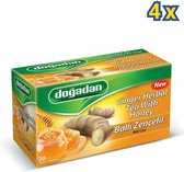 Dogadan - Honing gember kruidenthee Honey ginger herb tea - 4 x 20 zakjes