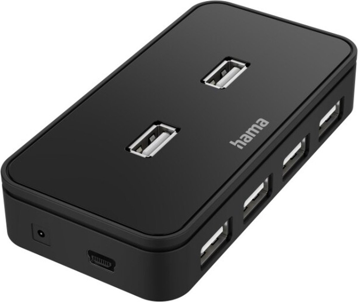 Hama USB-hub 7-poorts USB 2.0 480 Mbit/s Incl. Kabel En Netadapter