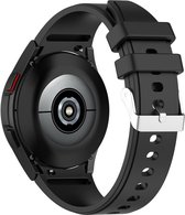 Strap-it Smartwatch bandje  - horlogebandje geschikt voor Samsung Galaxy Watch 4 - 40mm & 44mm &  Galaxy Watch 4 Classic - 42mm & 46mm & Galaxy Watch 5 & 5 Pro - zwart
