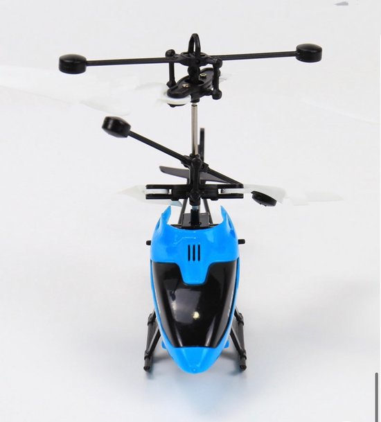 Visser stil Zending Vliegende helikopter – Blauw - Drone – Luchtspeelgoed – Vliegen – Vliegend  speelgoed –... | bol.com