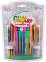 foto van 17-delige Glitter decoratie set | knutselen - glitterlijm - glitterpoeder | Grafix