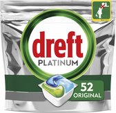 4x Dreft Platinum All In One Vaatwastabletten Regular 52 stuks