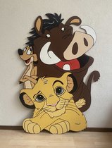 Geboortebord Lion king (neutraal) 80cm (normaal formaat)