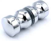 Deurknop 751 chroom diameter 30mm - hoogte 40mm
