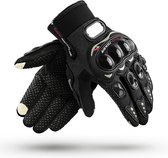 Motorhandschoenen Zwart - Maat XXL - Handschoenen - Voor Heren - 100% Bescherming - Ademend - Touchscreen - Motor - Alle Seizoenen
