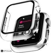 EP Goods - Full Cover/Hoesje - Screen Protector - Geschikt voor Apple Watch Series 1/2/3 38mm - Hardcase - Protection - Transparant