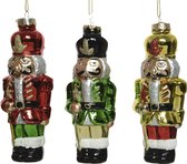 Oneiro's luxe kersthanger MEN Multi – 7 cm - PER 1 STUK - kerstbal - luxe verpakking – kerstcollectie – kerstdecoratie – kerstboomhanger – kerstversiering – rood