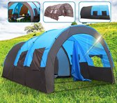Funter® Familietent 10 Persoons - Grote Tent - 8 Persoons Tent - Tent 10 Personen - Grote Campingtent 8-10 Personen - Blauw