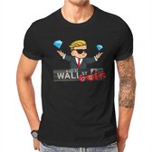 WSB Reddit Wallstreetbets Shirt - Zwart - Maat S