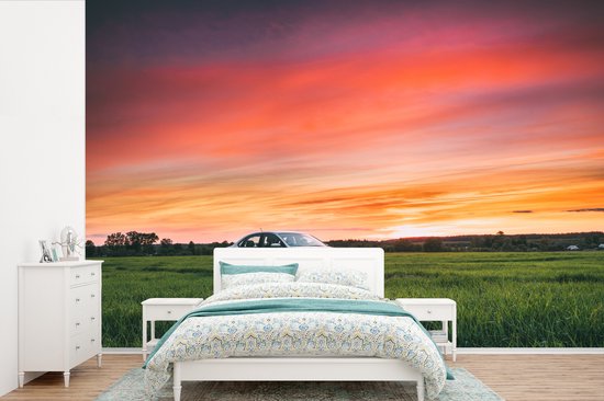 Behang Fotobehang Volkswagen polo Roadtrip Auto Breedte