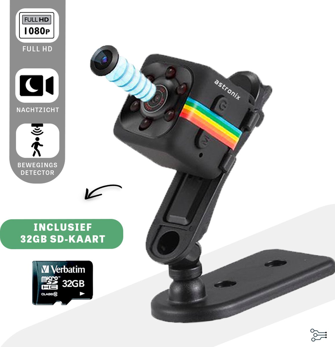 SPY Camera Met Geluid - Verborgen USB Camera Bewegingsdetectie