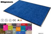Wash & Clean deurmat, droogloop, ook voor professioneel gebruik, kleur "Azur" machine wasbaar 30°, 90 cm x 60 cm.