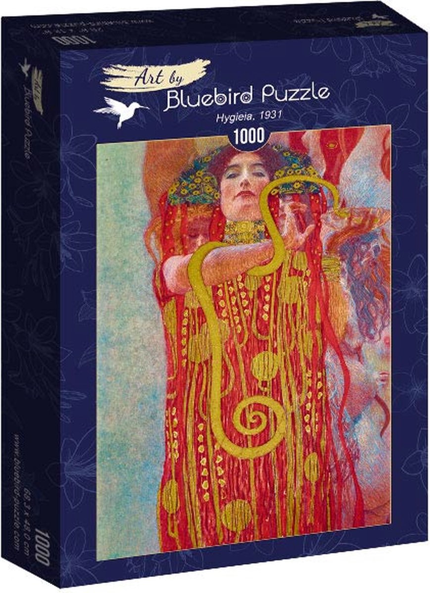 Bluebird Puzzle legpuzzel Gustave Klimt Hygieia 1000 stukjes kunst.