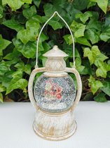 Boule à Neige Lanterne - Lanterne De Noël à Piles Lumineuse Et Musicale Aspect Bronze Antique 85187464