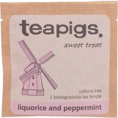 teapigs Liquorice & Mint 50 Tea Bags in envelopes