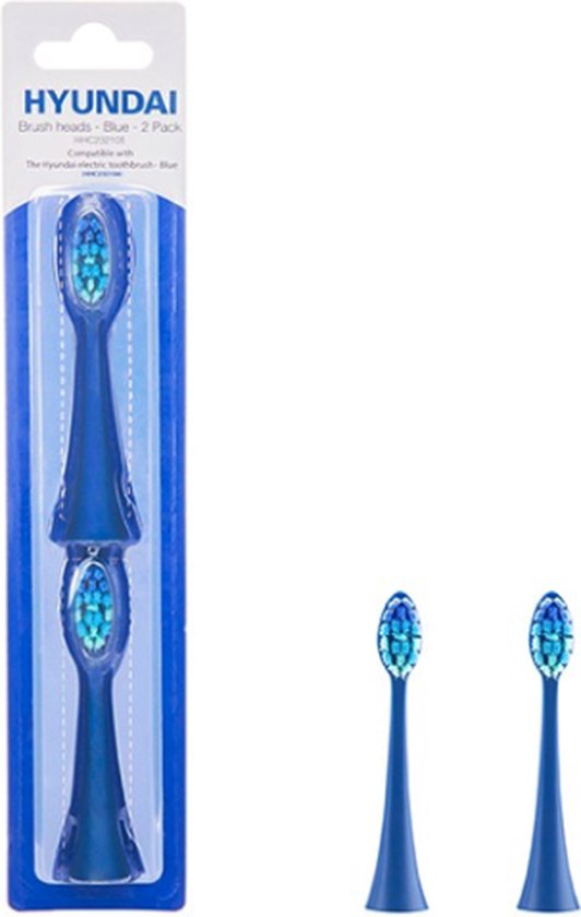 Hyundai Electronics - Brosse à dents électrique - Tête de brosse - bleu - 2  pièces | bol.com