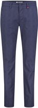 MAC - Broek Lennox Navy Ruit - Slim-fit - Broek Heren maat W 38 - L 32
