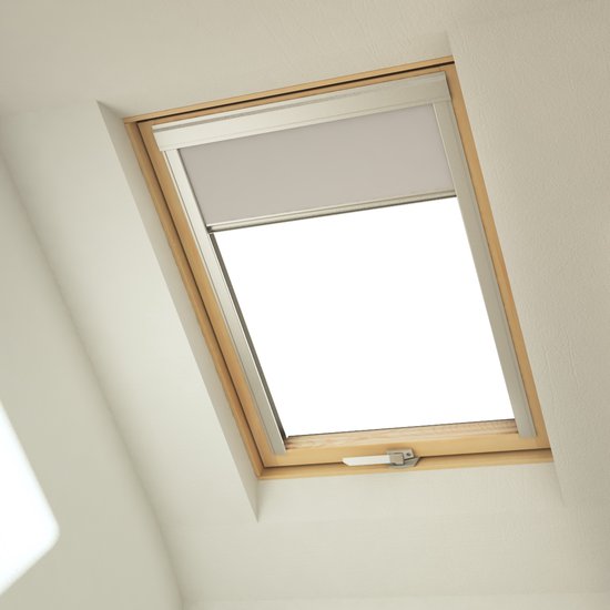 Contrio verduisterende rolgordijn voor Velux ® dakraam - GGL - SK06  (114X118) Beige | bol.com