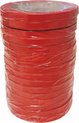 Zakkensluiter tape / PVC tape / Sluittape / Sluitplakband PVC rood 9mm x 66 meter (16 rollen)