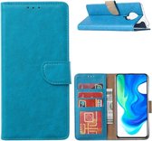 LuxeBass Hoesje geschikt voor Xiaomi Poco F2 Pro - Bookcase Turquoise - portemonnee hoesje - telefoonhoes - gsm hoes - telefoonhoesjes