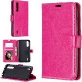LuxeBass Hoesje geschikt voor Samsung Galaxy A10 hoesje book case roze - telefoonhoes - gsm hoes - telefoonhoesjes