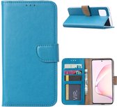 LuxeBass Hoesje geschikt voor Samsung Galaxy Note 10 Lite - Bookcase Turquoise - portemonnee hoesje - telefoonhoes - gsm hoes - telefoonhoesjes
