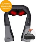 Shiatsu Massagekussen Draadloos – Elektrisch Nekmassage Apparaat – Massage Apparaten – Nek en Schouder Massage Apparaat – Massageapparaten met Infrarood Verwarming – Met Carrybag