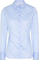ETERNA dames blouse slim fit - lichtblauw - Maat: 34