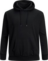 JACK & JONES sweatshirt katoen - met capuchon - zwart - Maat: 7XL