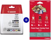 Canon PGI-580 & CLI-581 - Inktcartridge - 2x Zwart / 1x Kleur + Incl. Canon Fotopapier