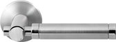 GPF2075.00 Moko deurkruk op ronde rozet RVS, 50x8mm