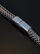 Diamond Boss - Magneet vossenstaart Armband - 20 cm - Zilver plated