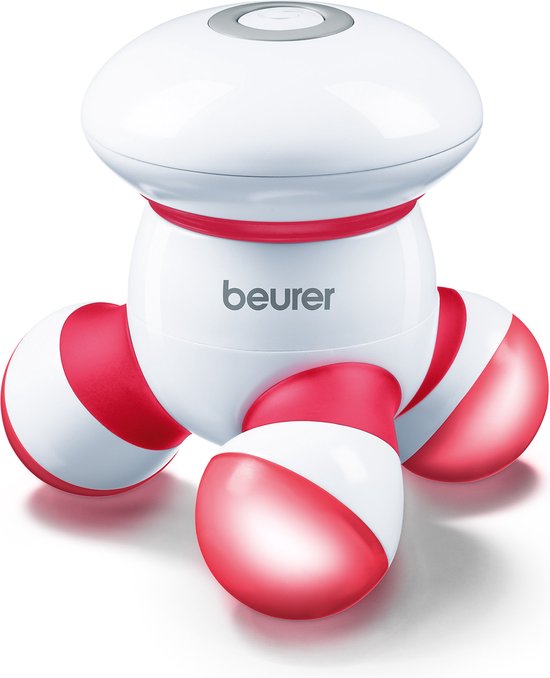Beurer MG 16 Red Massageapparaat Elektrisch - Mini massage apparaat - Vibratiemassage - LED verlichting - Incl. batterijen - 3 Jaar garantie - Rood