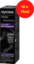 18 x Syoss Color Refresher Mousse voor zwarte tinten