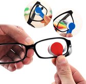 Doodadeals® brillenreiniger ultrasoon - microvezel - multicolor - 5 stuks