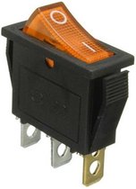 Earu® - KCD3-102 - Wipschakelaar - 3 pins - Rechthoek - 12V - Max. 20A - Geel
