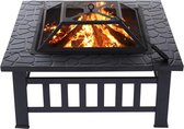 Gietijzeren Vuurkorf - Barbecue - Multifunctioneel - Tuinhaard - Breed 80 cm - Inclusief Accessoires