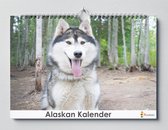 Alaskan kalender 35x24 cm | Verjaardagskalender Alaskan | Hondenras Alaskan | Verjaardagskalender Volwassenen