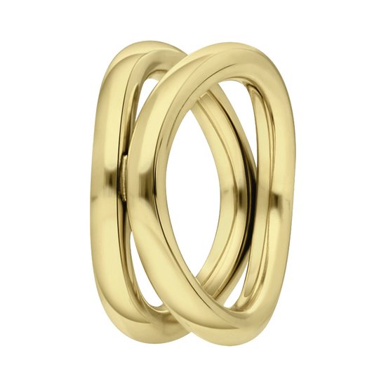 Lucardi - Dames ring Amandine - Ring - Cadeau - Staal
