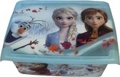 Boîte de rangement Kinder - Boîte de rangement avec couvercle - La Reine des Frozen - Disney - Blauw - 39 cm