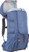 NOMAD®  Batura SlimFit 55 L Backpack  - Easy Fit Essential  -  steel - Gratis Regenhoes - Blauw