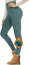 Winter - Fleece Legging - Groen - Maat 36/38