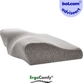 ErgoComfy® Original - Hoofdkussen - Ergonomisch - 60x35cm - Orthopedisch - Traagschuim - Nekklachten - Tegen Nek- en rugklachten