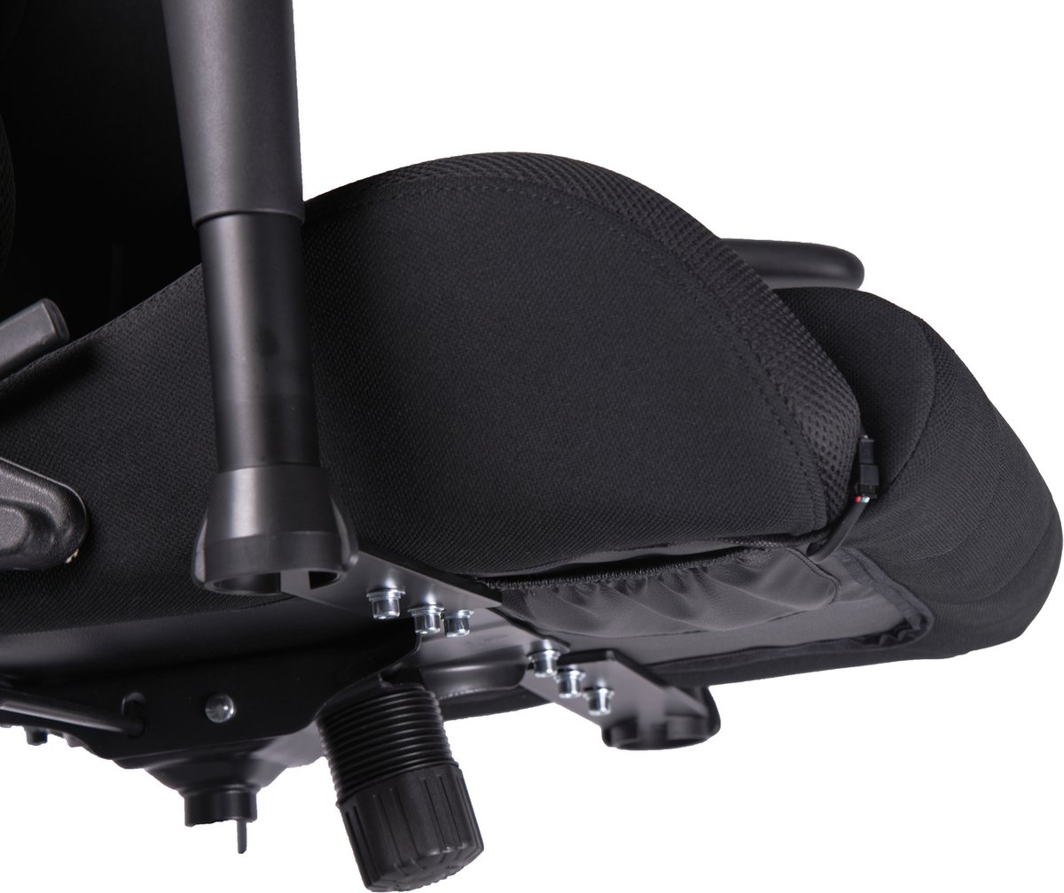 Chaise Black PowerGaming V2 - Repose-pieds - Lumières LED RVB