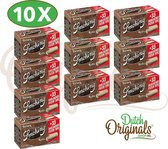 Smoking Brown Rolls + Filter Tips – 4 Meter - Lange Vloei - Rolls - Rolling Papers - Vloeipapier – 10 stuks