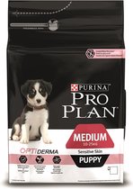 Pro Plan Puppy Medium Sensitive Skin Honden Droogvoer - Zalm - 3 kg