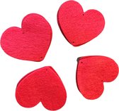 Valentijn slinger I verticaal - rood - 12 stuks